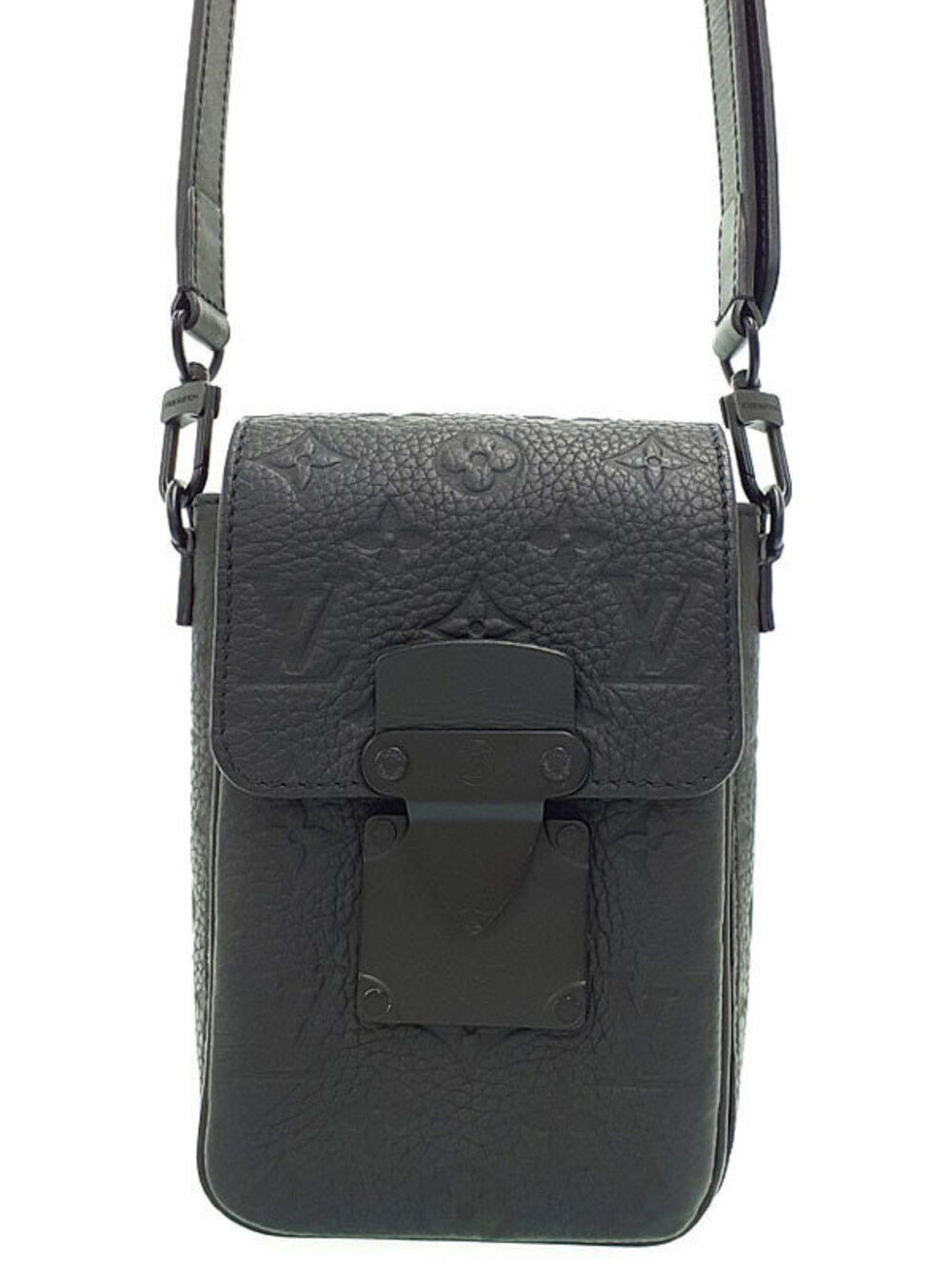 Louis Vuitton Taurillon Monogram Lock Vertical Wearable Wallet Shoulder Bag